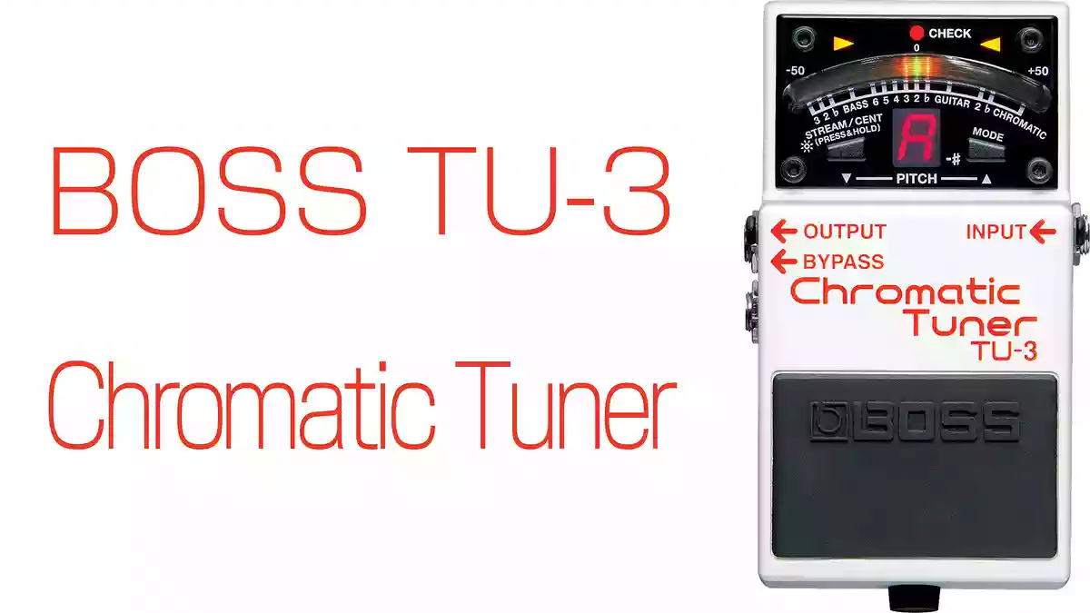 エフェクターボードに必携。ギター初心者にもおすすめのコンパクト・チューナー BOSS TU-3