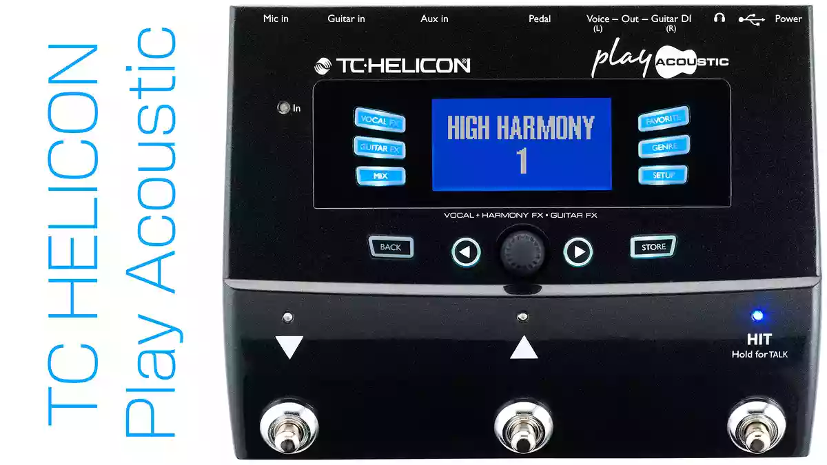 自然なハーモニー。ボーカルとエレアコのギターエフェクターが合体！TC HELICON Play Acoustic