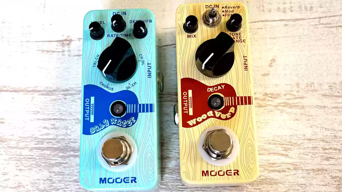 アコギ用エフェクターだからこそコンパクトに！音に奥行きを付ける空間系！MOOER BABY WATERとWOODVERB