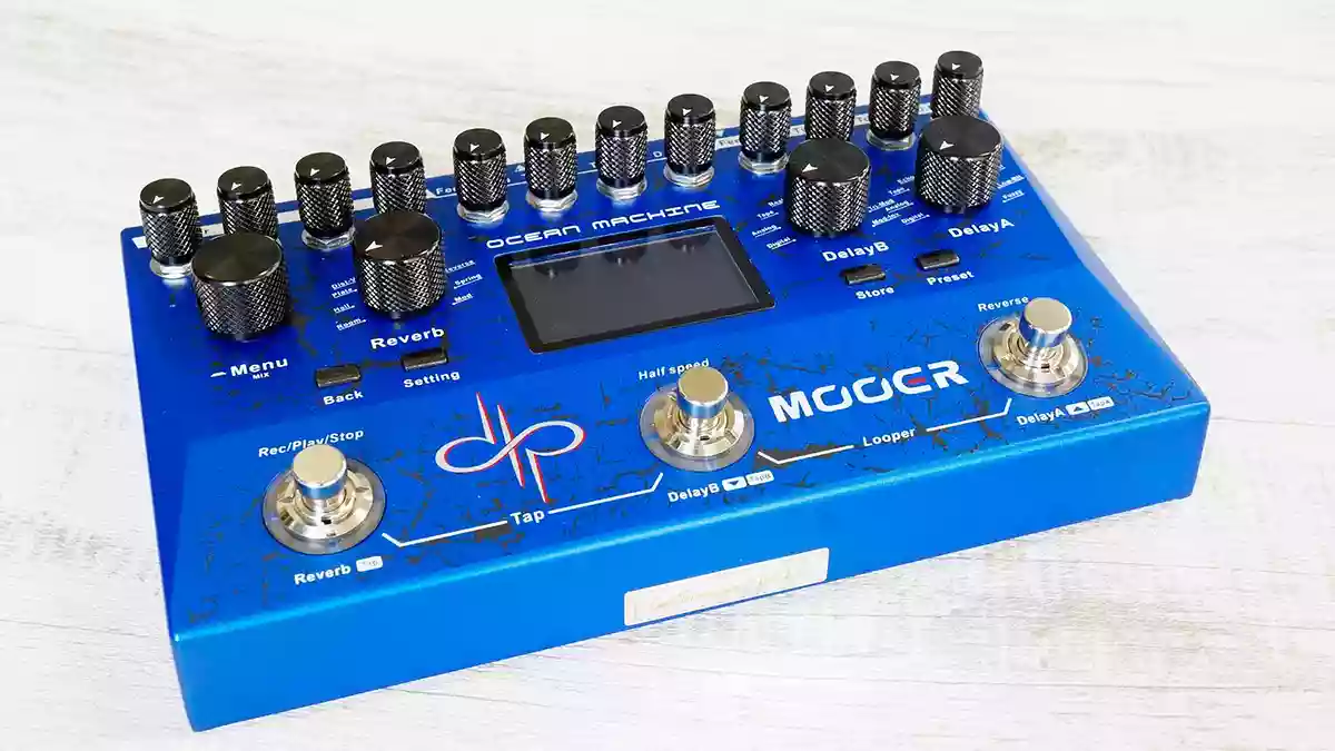 デュアルディレイ、モダンリバーブ、ルーパー……それらをプリセット可能な超強力エフェクトペダル！MOOER OCEAN MACHINE