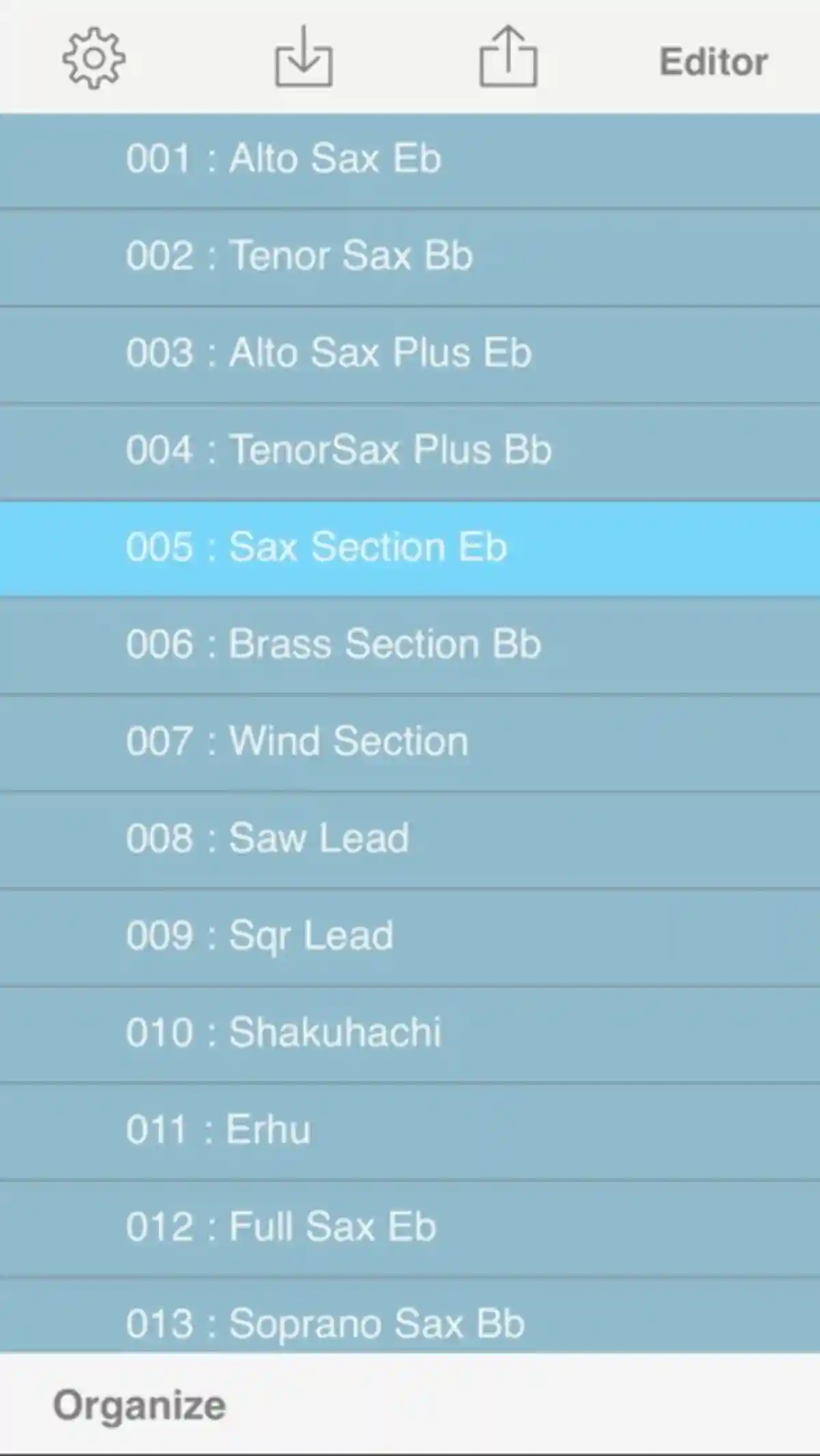 エアロフォンAE-10を自分好みに、端末で徹底カスタマイズ。｜Roland Aerophone Editor