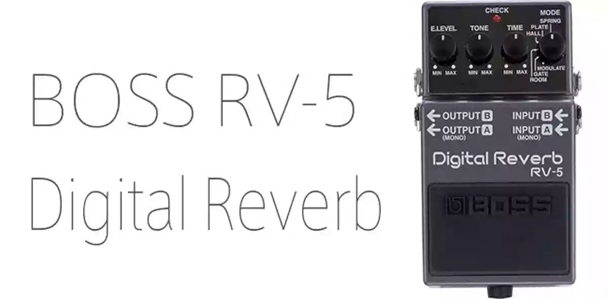 高品質なサウンドが魅力のデジタルリバーブ。ギター用おすすめコンパクトエフェクター BOSS RV-5