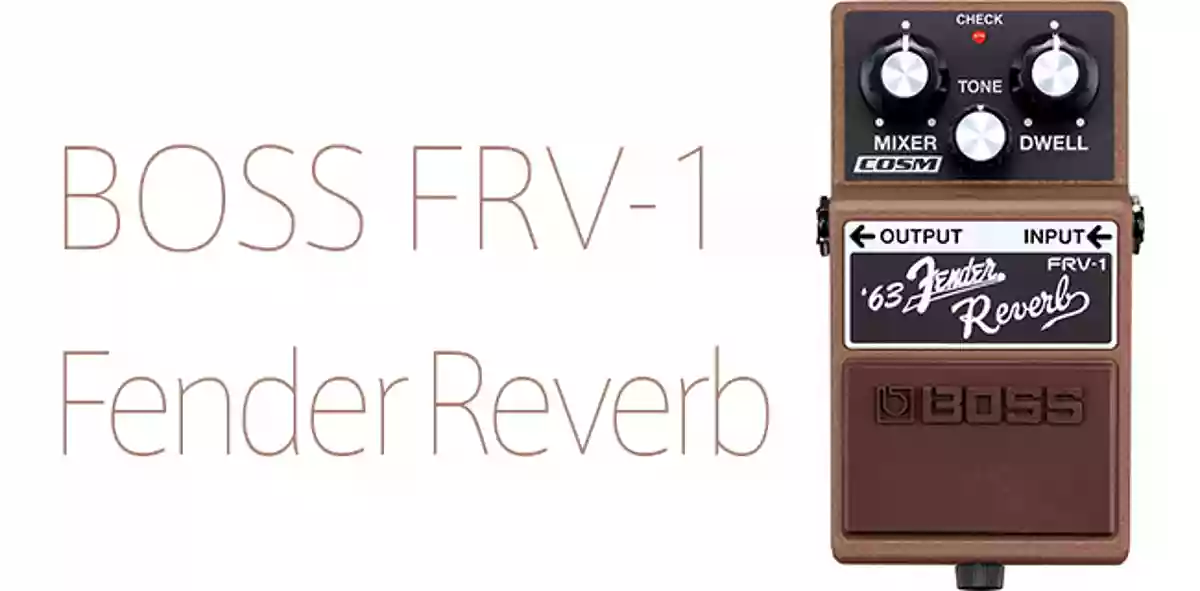 ’63フェンダー・リバーブをシミュレート。ギター用デジタル・リバーブ・コンパクトエフェクター BOSS FRV-1