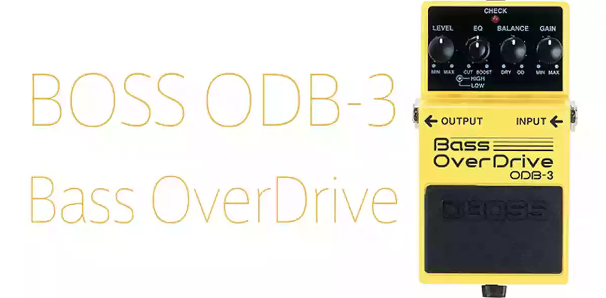 ベースの歪み系音作りにおすすめ。オーバードライブ・コンパクトエフェクター BOSS ODB-3