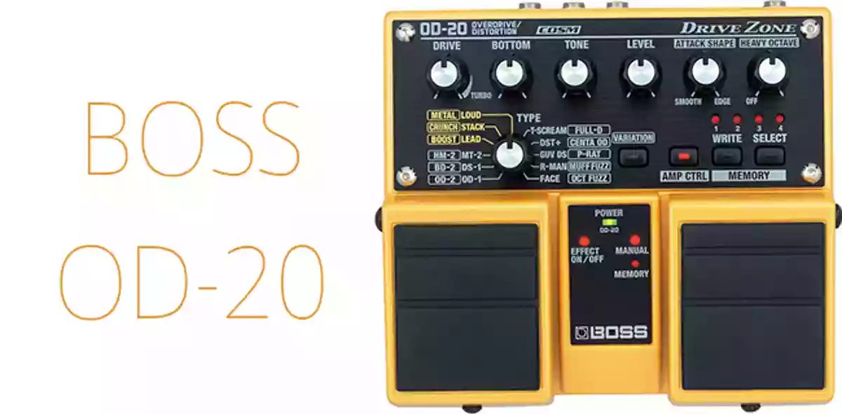 ギター用ディストーション／オーバードライブツインペダル BOSS OD-20
