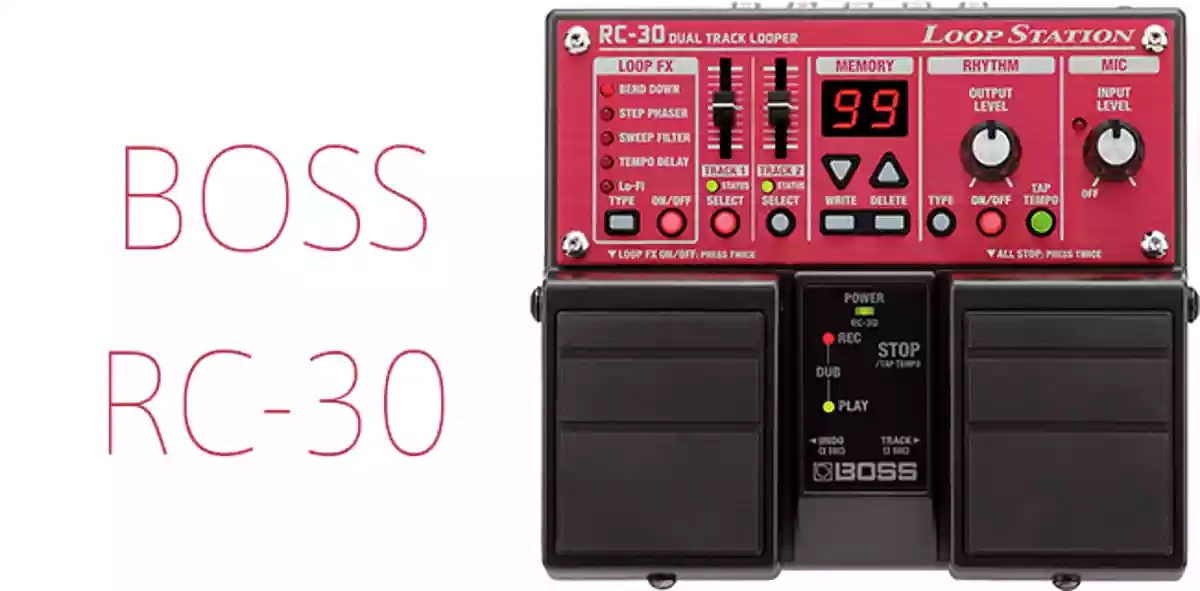 ギター・ルーパーの最高峰として評価が高いおすすめループ・エフェクター BOSS RC-30 Loop Station