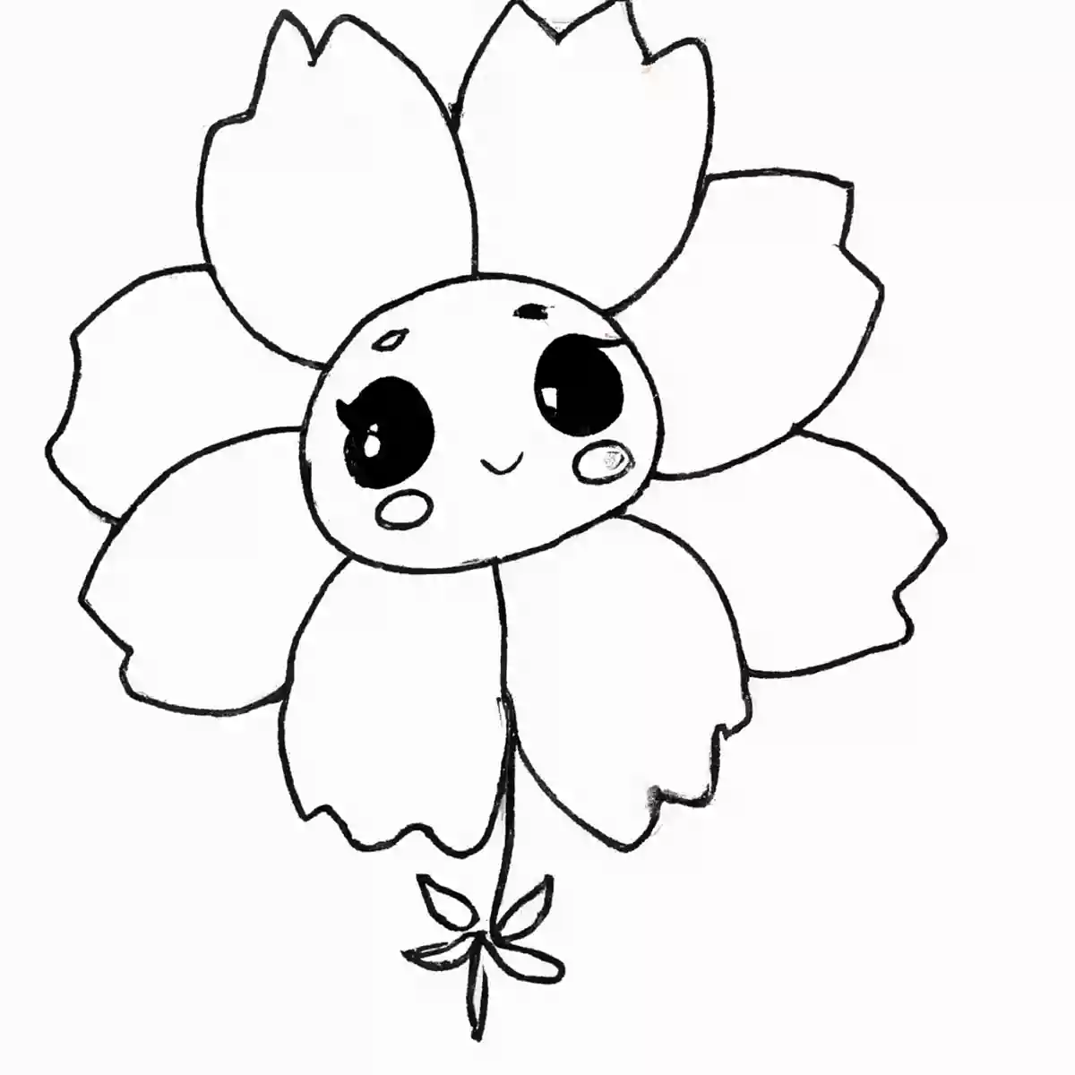 コスモスの塗り絵、子供向けの秋に使えるイラストを紹介