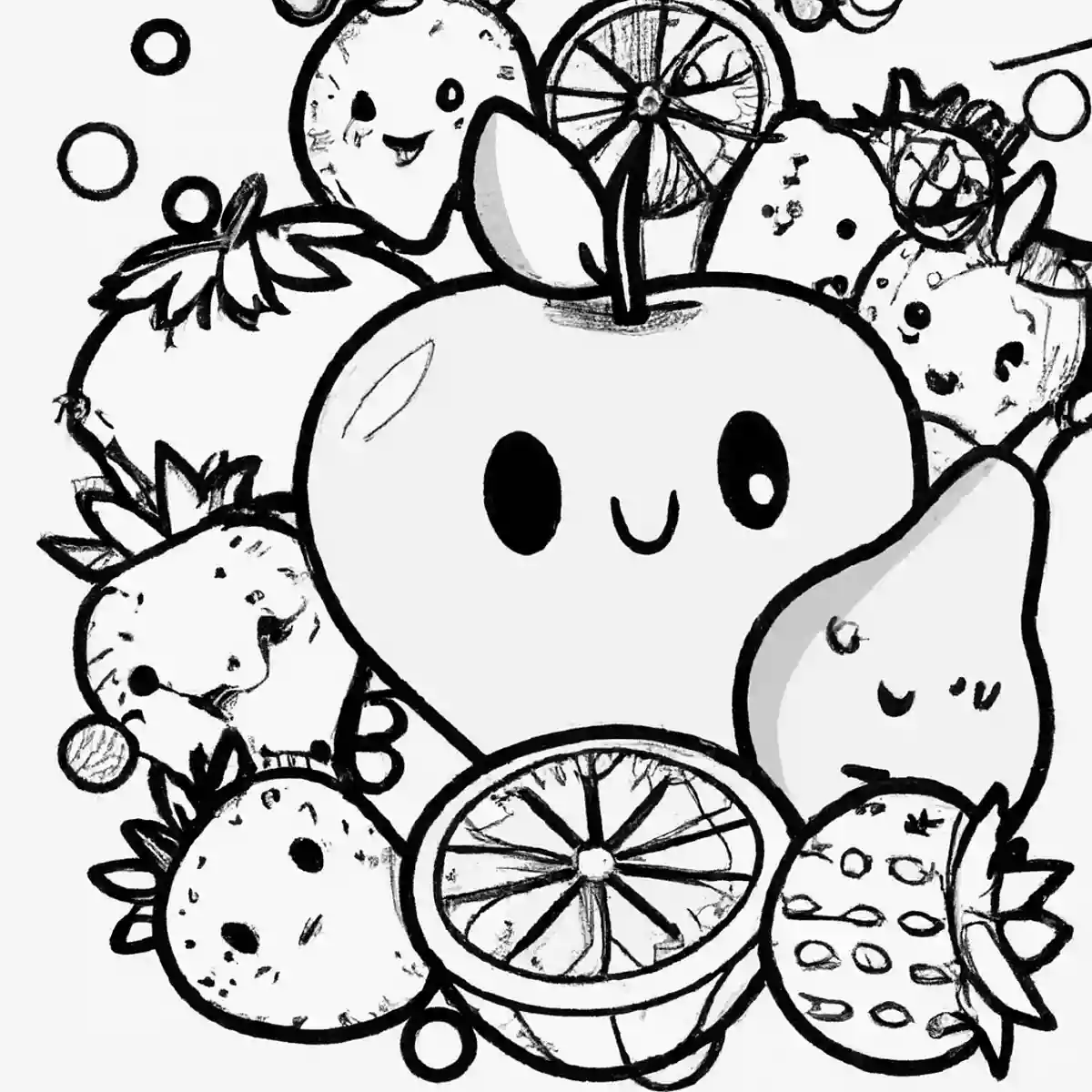 果物の塗り絵が無料!保育園や幼稚園で使えるフルーツのイラスト