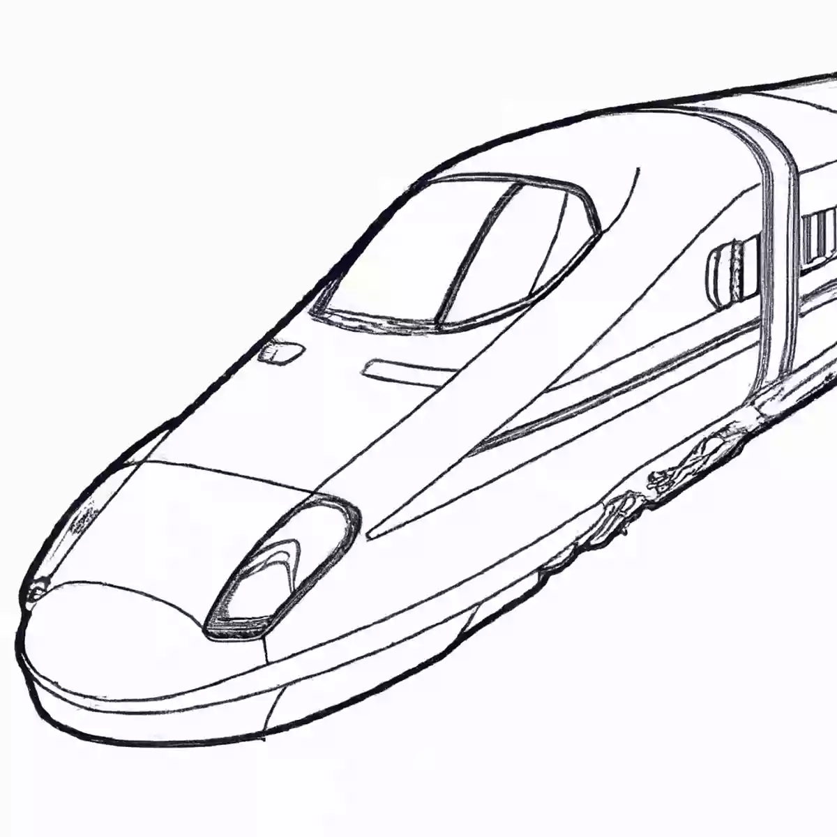 【ぬりえ】電車の塗り絵、電車好きの子供向け