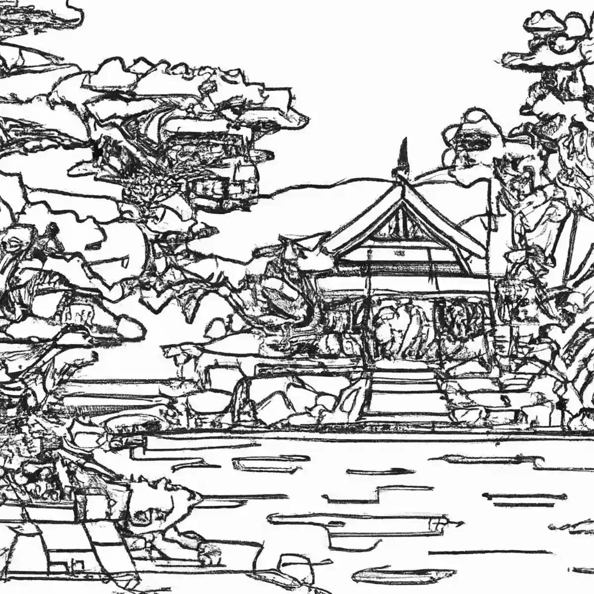 神社のある風景