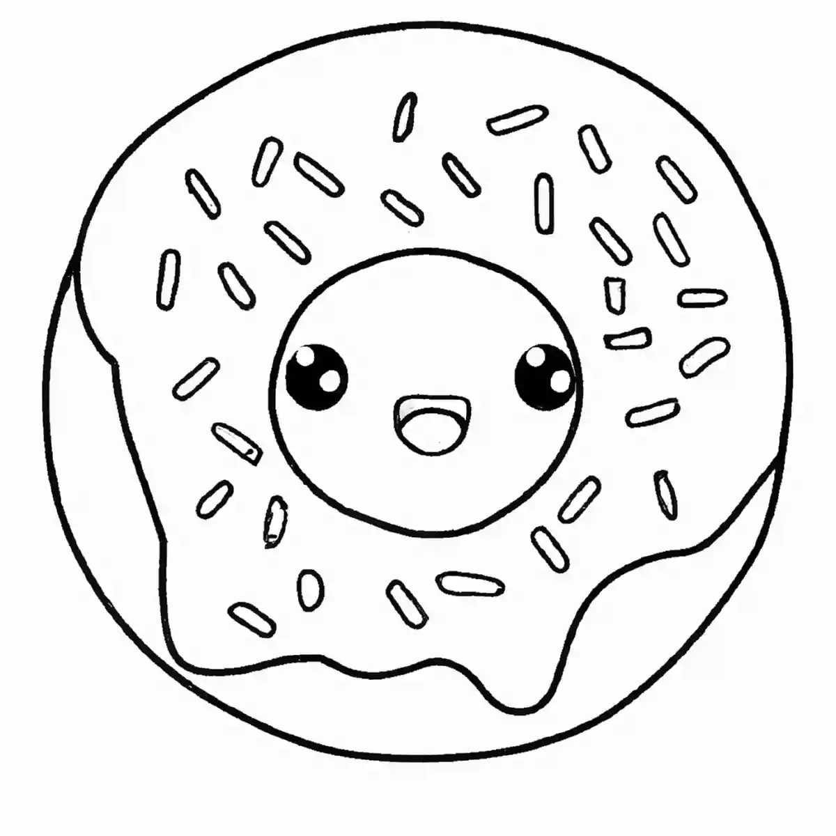 ドーナツの塗り絵が無料!子供向けのドーナツのイラスト
