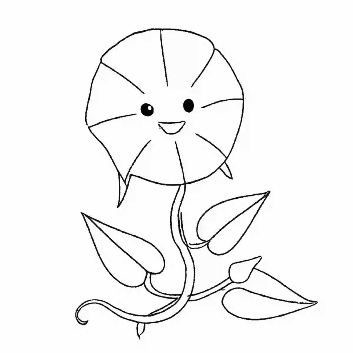 朝顔の塗り絵が無料!7月、8月向けの夏の塗り絵
