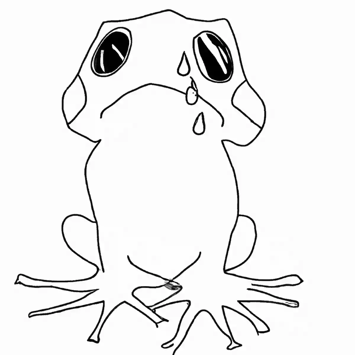 かえるの塗り絵がすべて無料!雨の日や梅雨に使えるイラスト
