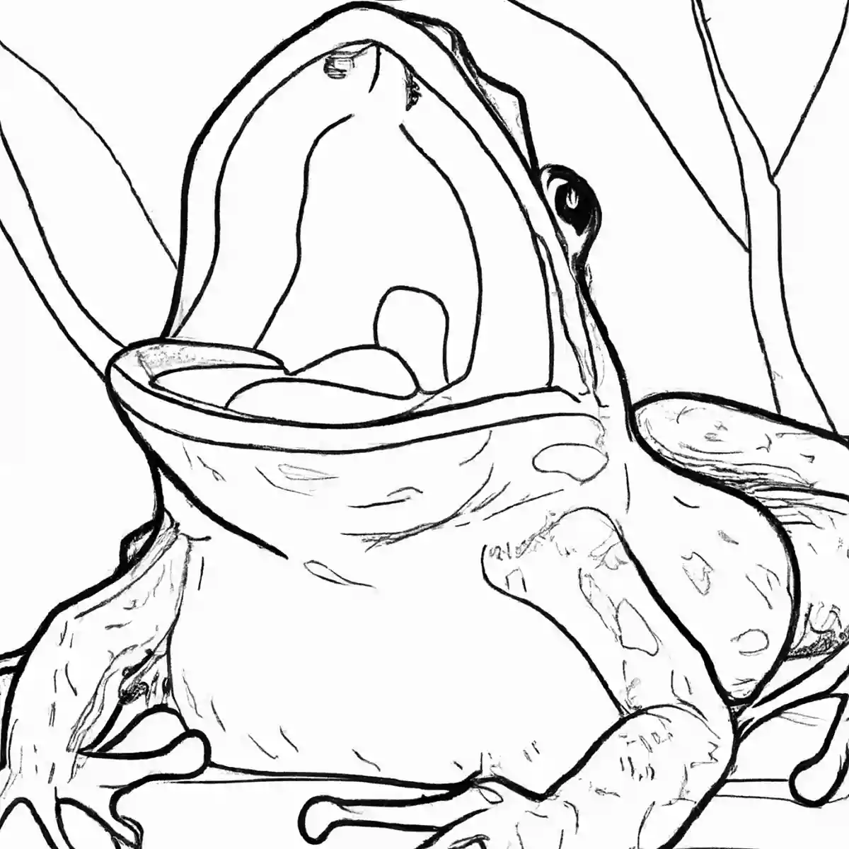 高齢者にオススメ。カエルの塗り絵