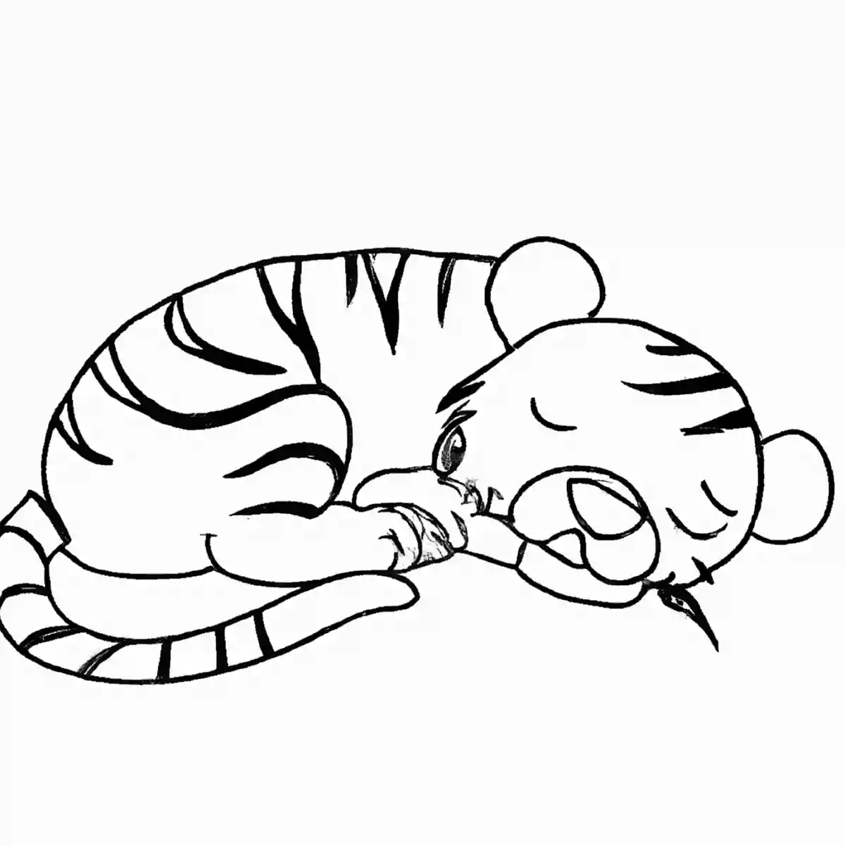 トラの塗り絵が無料!寅年にオススメの干支のイラスト