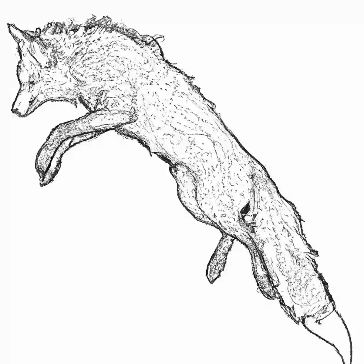 【高齢者向け】可愛らしいキツネの塗り絵