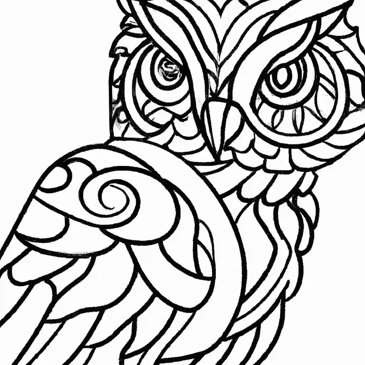 【高齢者向け】幸運を呼ぶ！フクロウの塗り絵