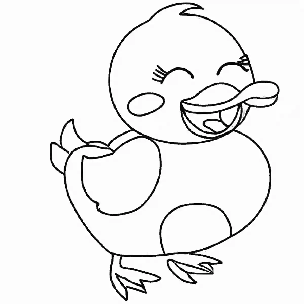 鳥の塗り絵を無料でダウンロード!幼児、子供向けの塗り絵