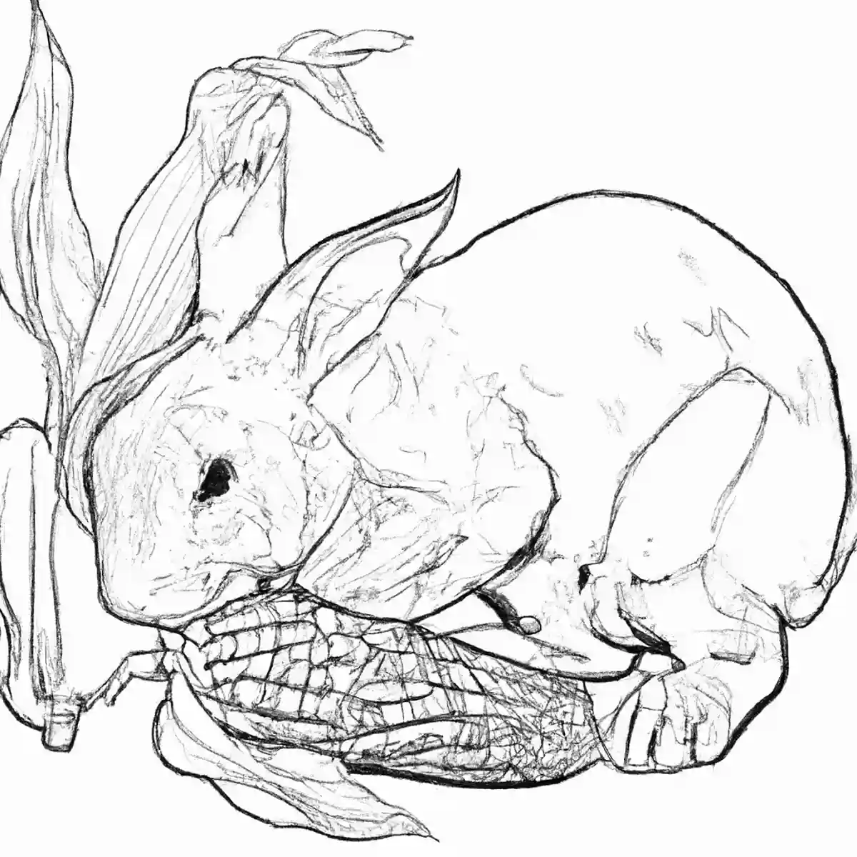 うさぎととうもろこし
