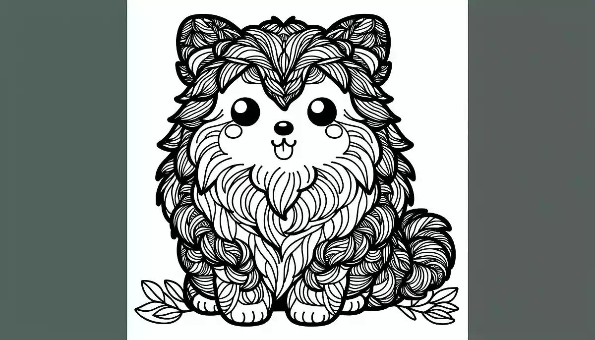 犬の塗り絵が無料。幼児向けのかわいい犬のイラスト