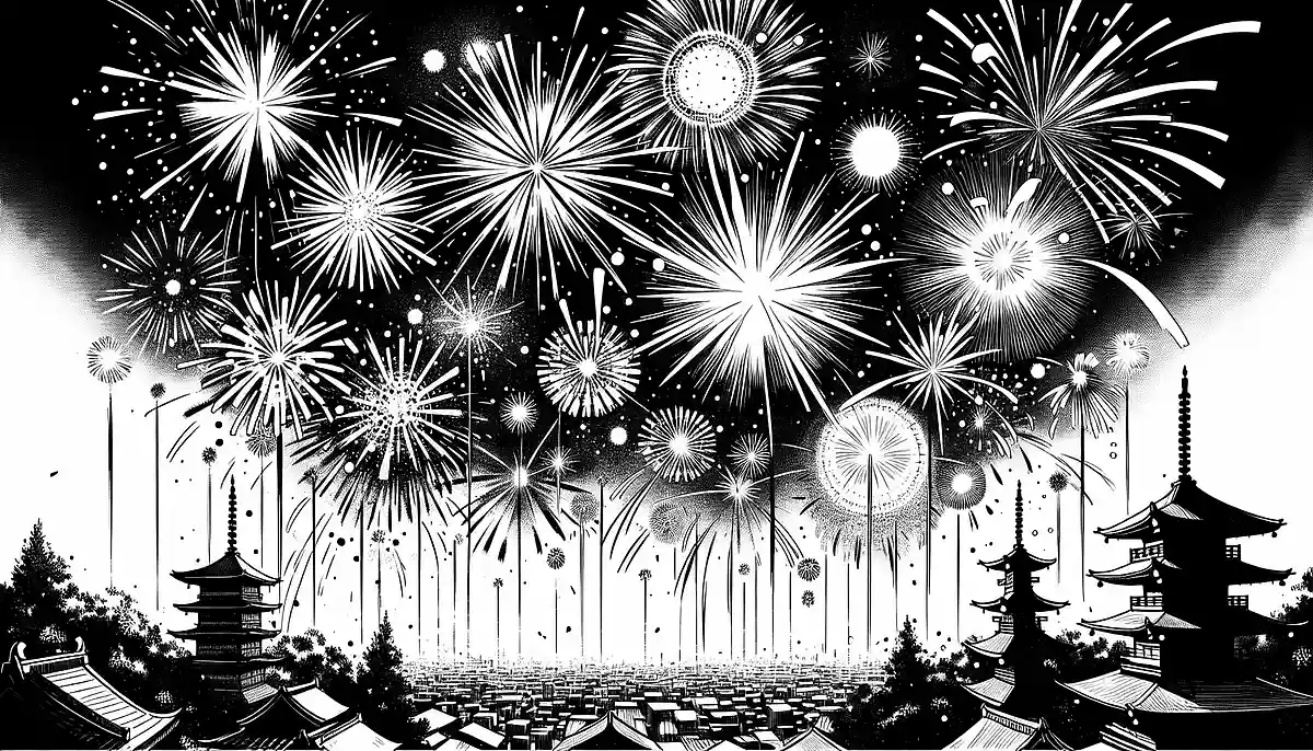 【高齢者向け】花火の塗り絵。夏のレクにオススメの素材