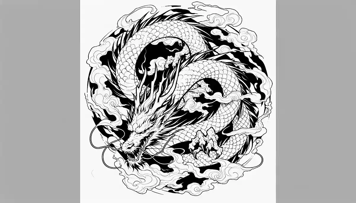 【高齢者向け】脳トレにピッタリ！ドラゴンの塗り絵