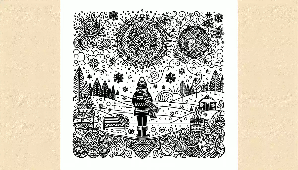 【高齢者向け】すてきな1月がテーマの塗り絵を楽しもう