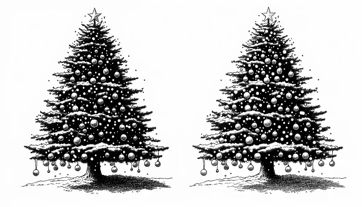 【高齢者向け】クリスマスツリーの塗り絵アイデア