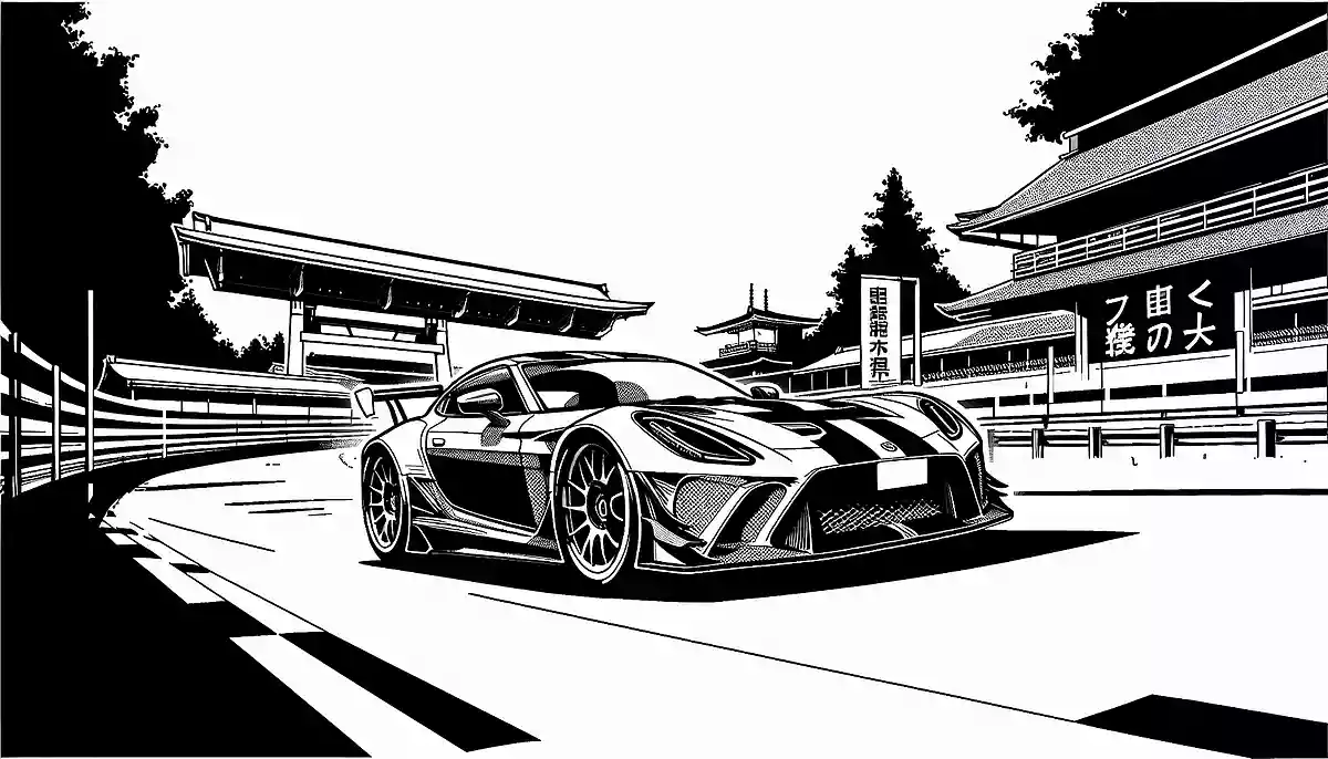 【小学生向け】スポーツカーの塗り絵アイデア