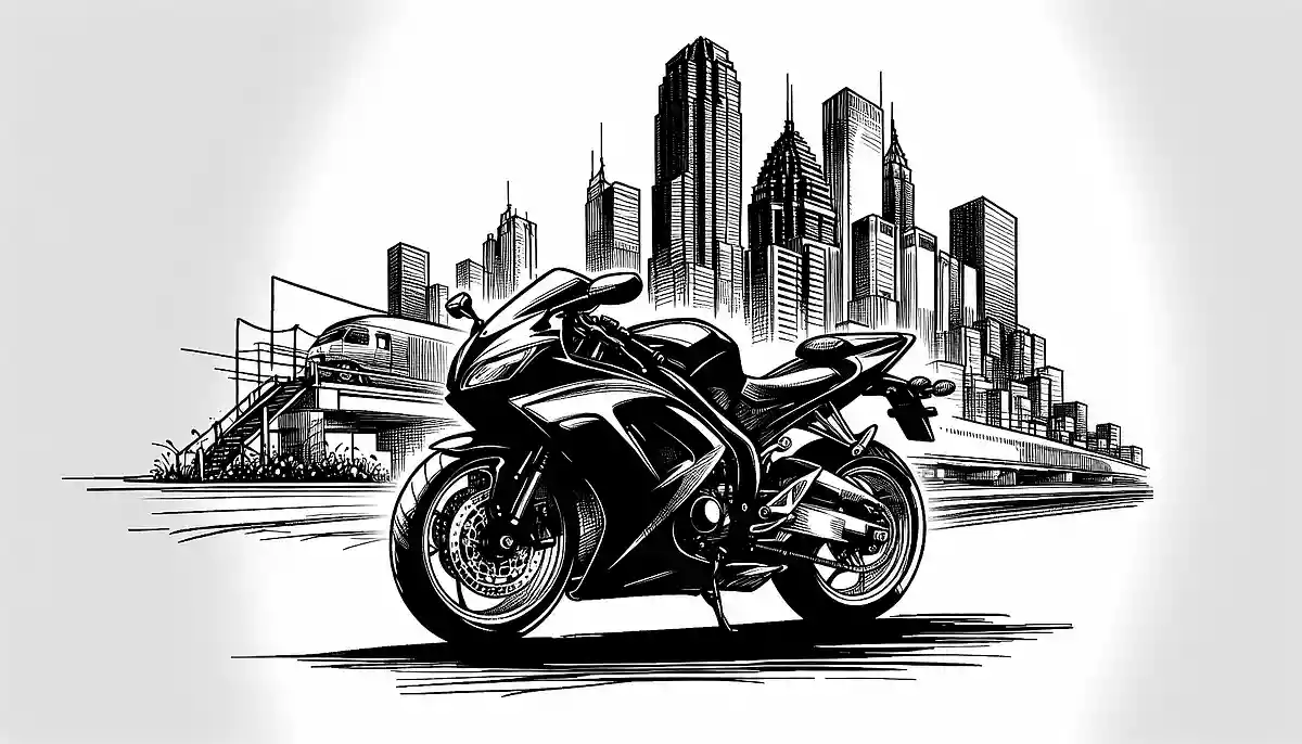 高齢者にオススメ。かっこいいバイクの塗り絵