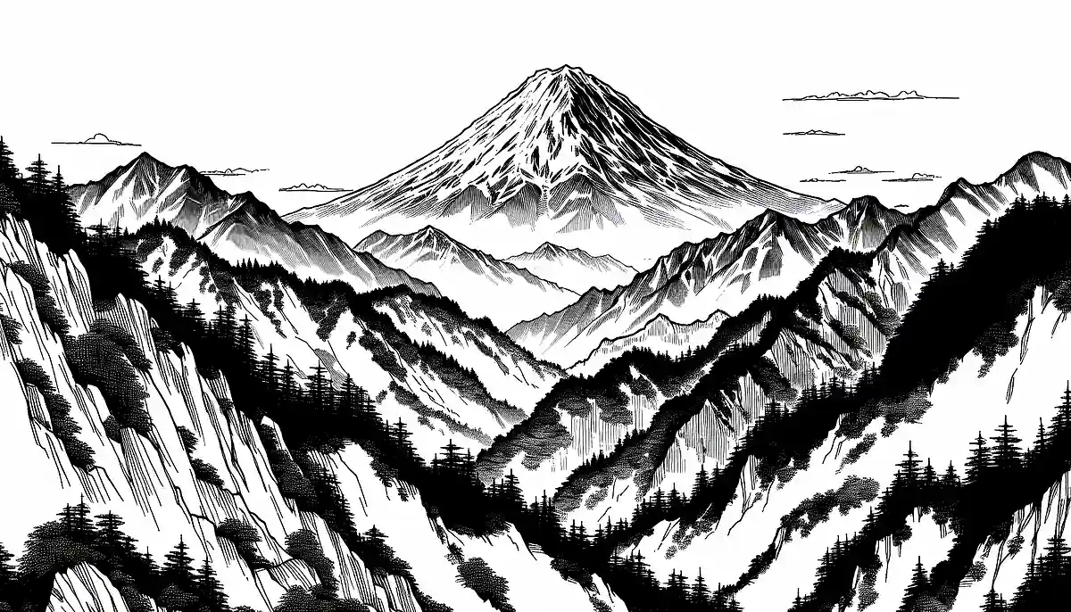 山のある風景