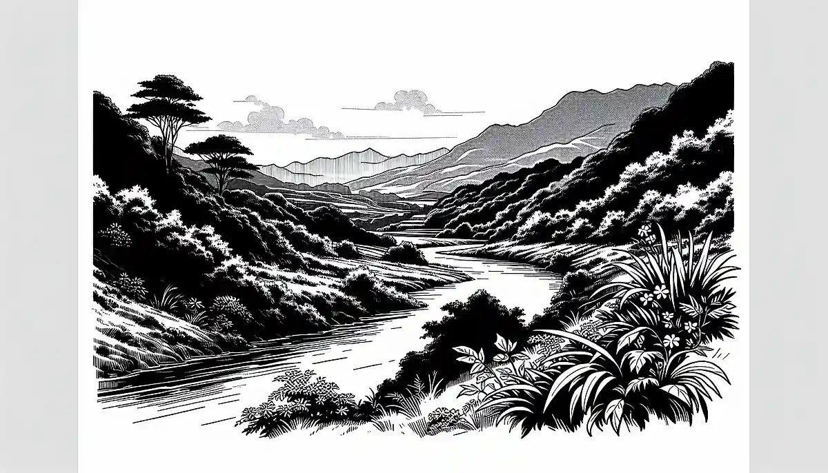 川のある風景