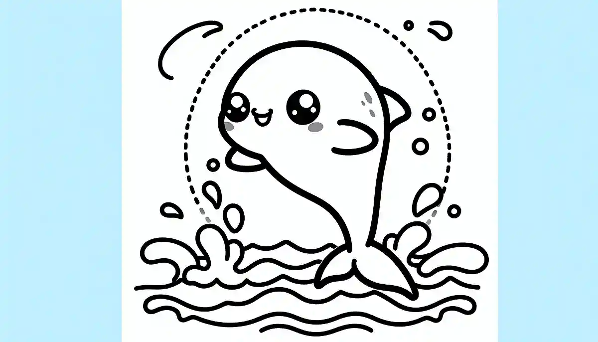 跳ねるイルカ