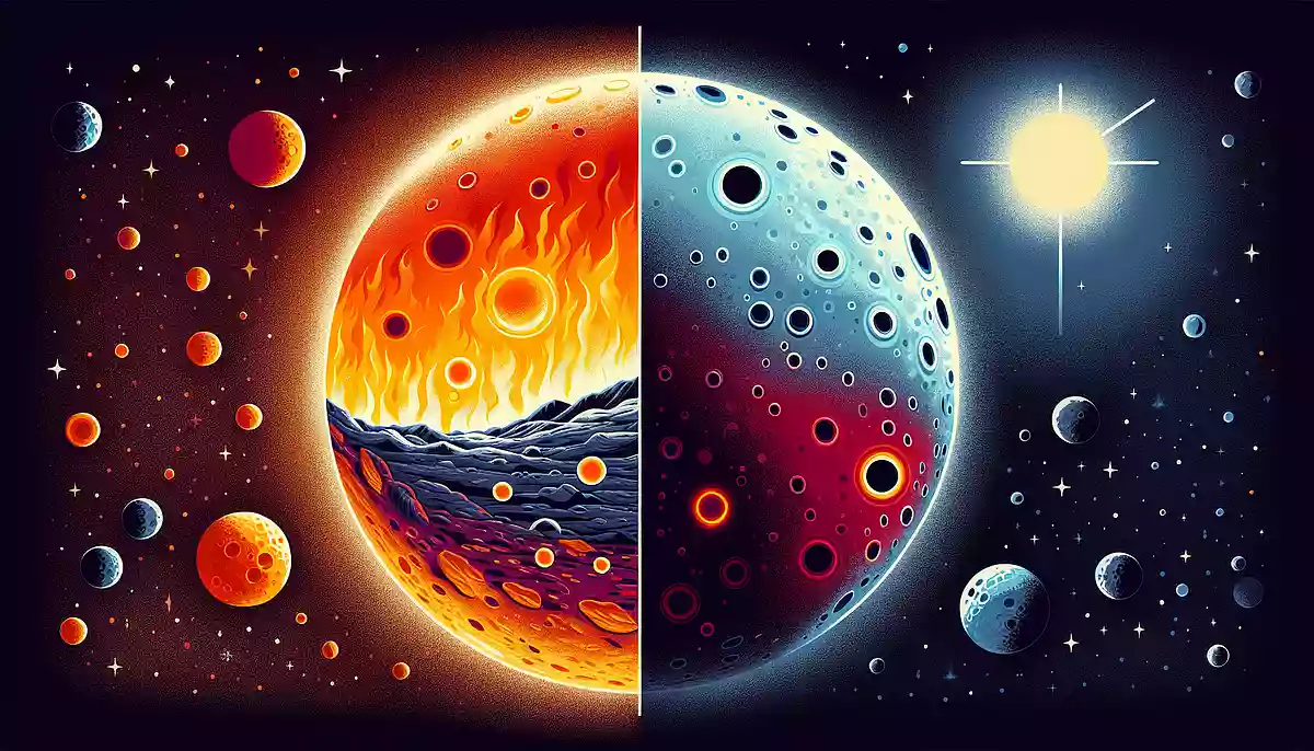 水星の寒暖差はどれくらいでしょうか?