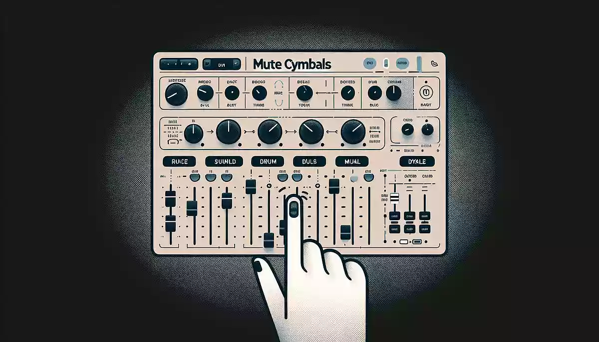 Komplete10のドラム音源「Stuido Drumer」でシンバルをチョーク（ミュート）する方法
