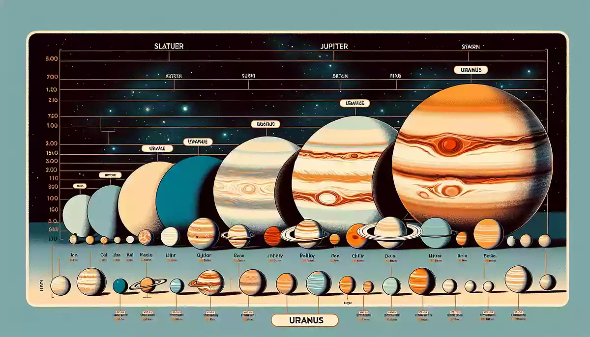 太陽系の惑星の中で、天王星は何番目に大きいでしょう？