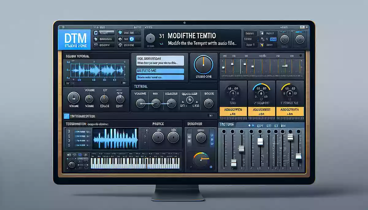 【DTM初心者のための】Studio Oneでオーディオファイルのテンポを変える方法
