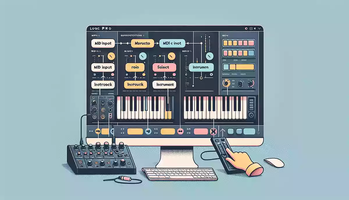 【DTM初心者のための】Logic Pro（ロジックプロ）の使い方。MIDI打ち込み〜楽器の選択