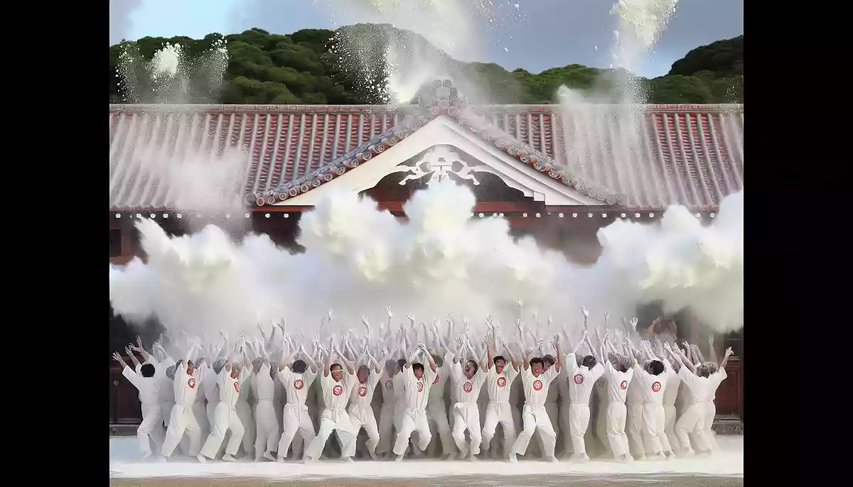 沖縄では卒業式で小麦粉を投げる文化があった