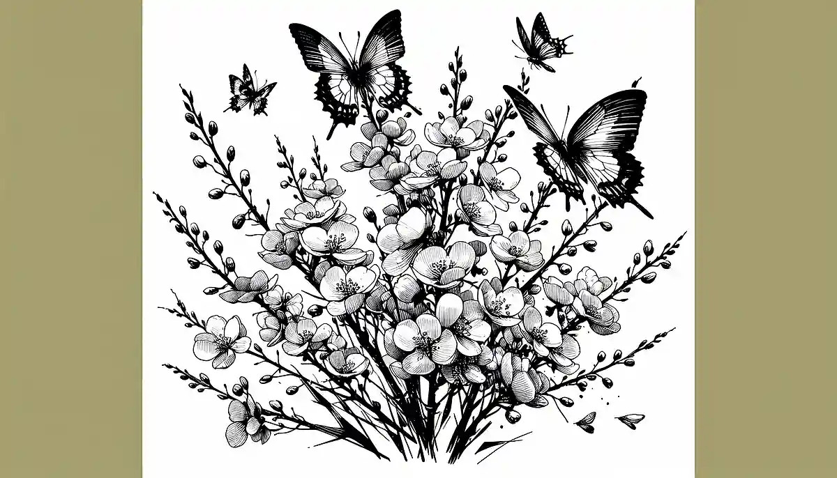 菜の花と蝶々