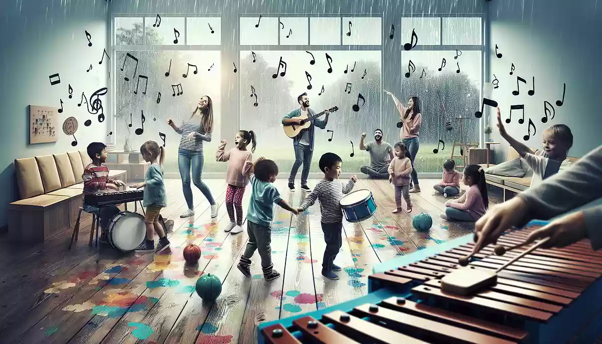 リトミックで雨の日も楽しく遊ぼう！子供のための楽しい音楽教育