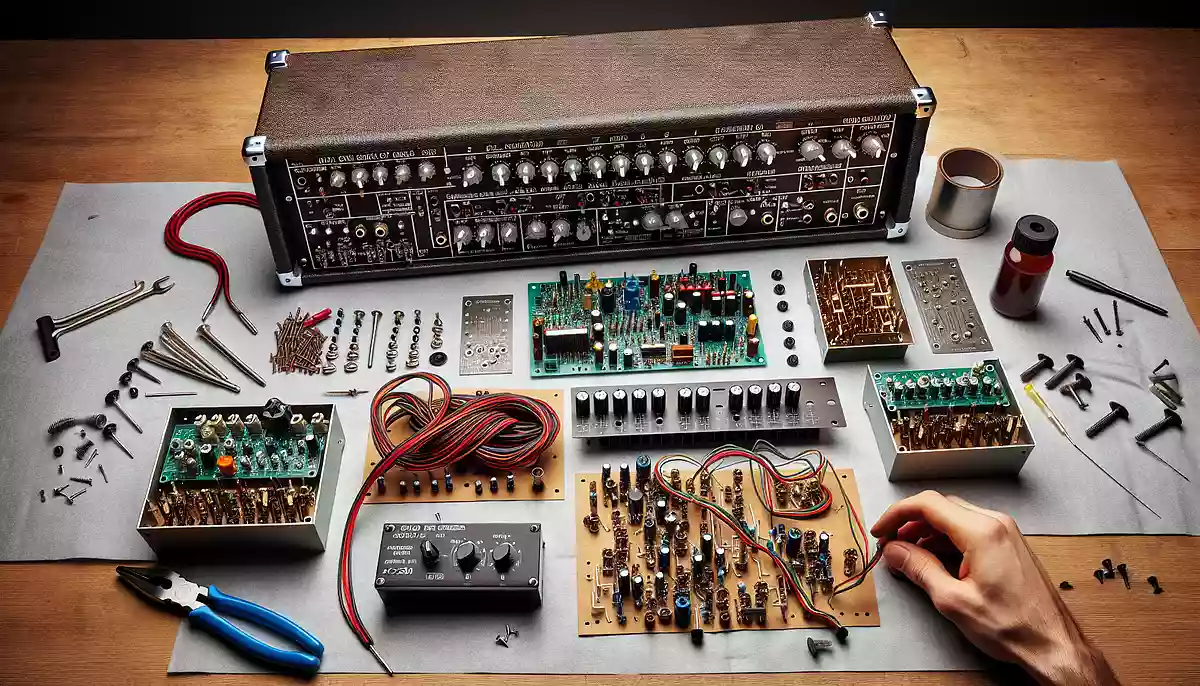 Roland JC-120を分解してみた。リバーブユニットの交換修理