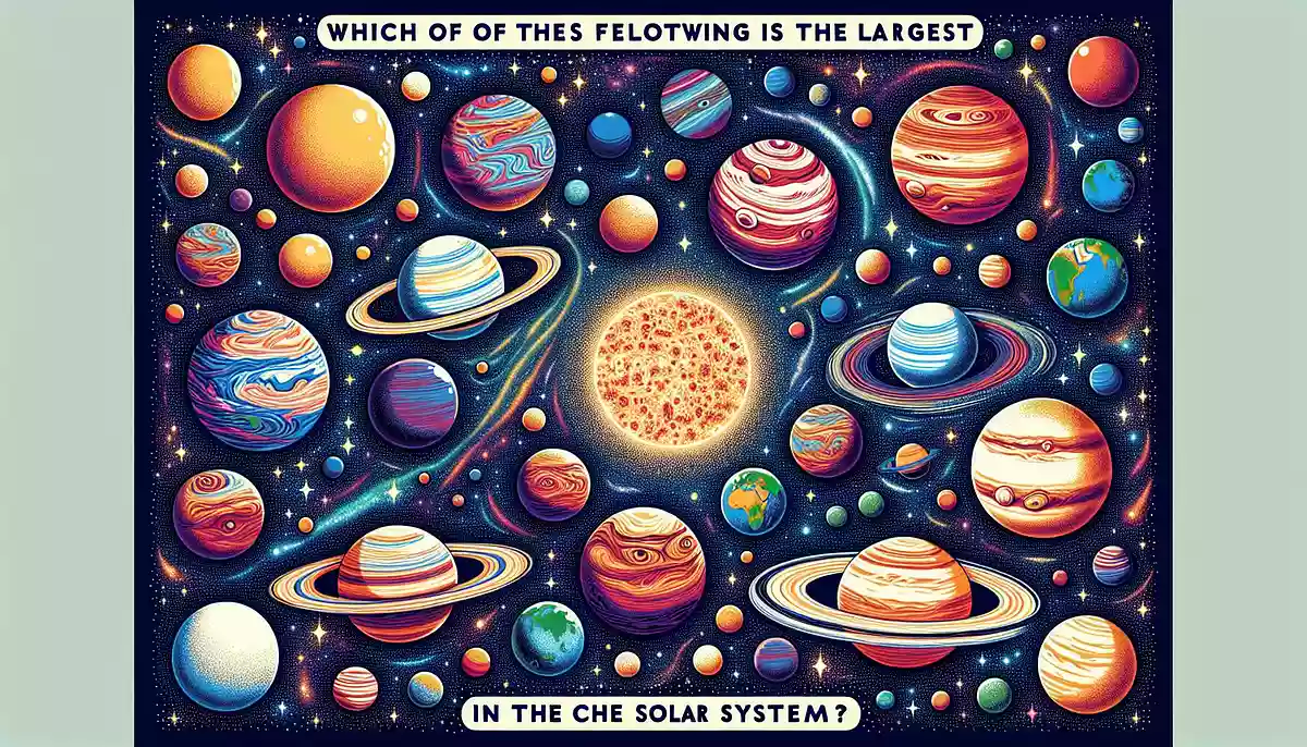 太陽系の惑星の中で最も大きいのは次のうちどれ。