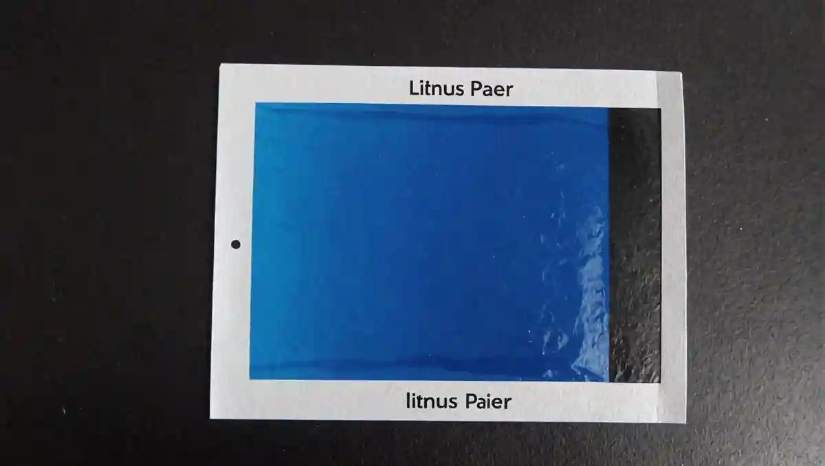 リトマス試験紙は、アルカリ性に反応すると青くなる