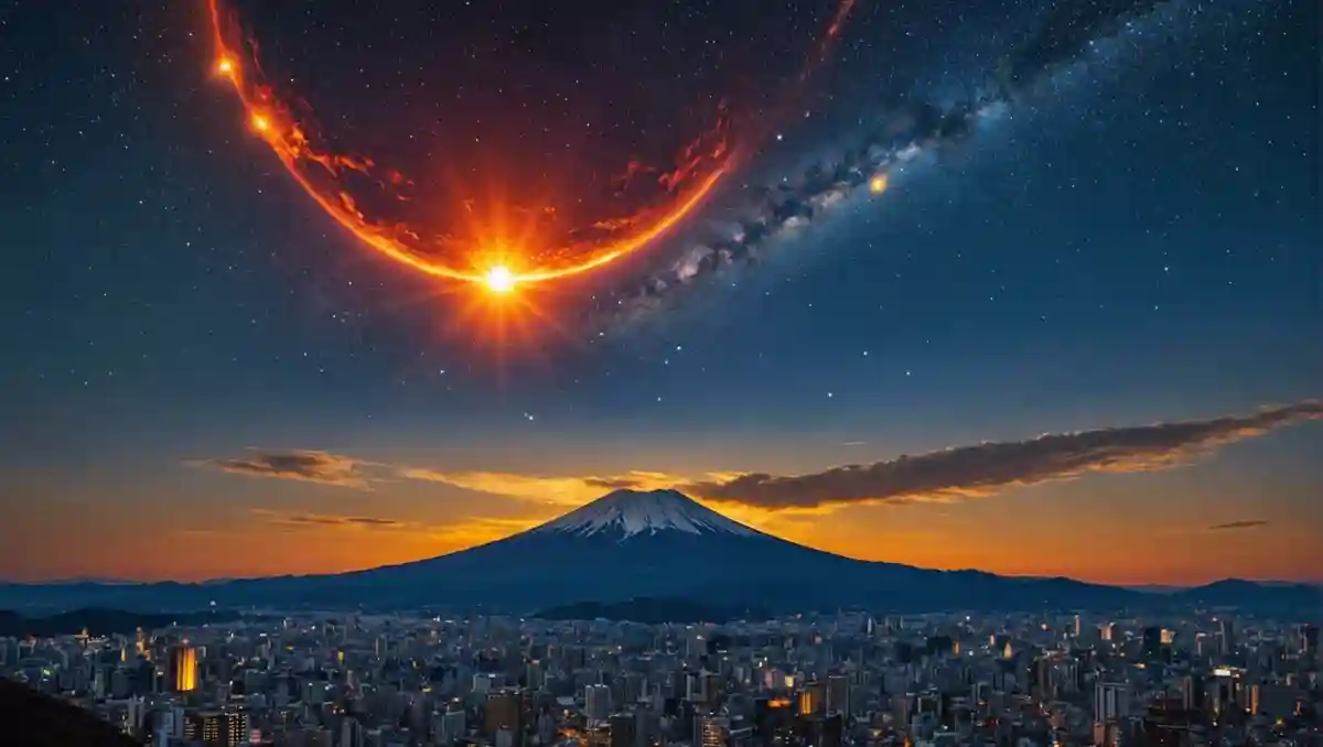 2024年5月に太陽フレアの影響で現れた、普段日本では観測できないはずの天体ショーは何でしょう？