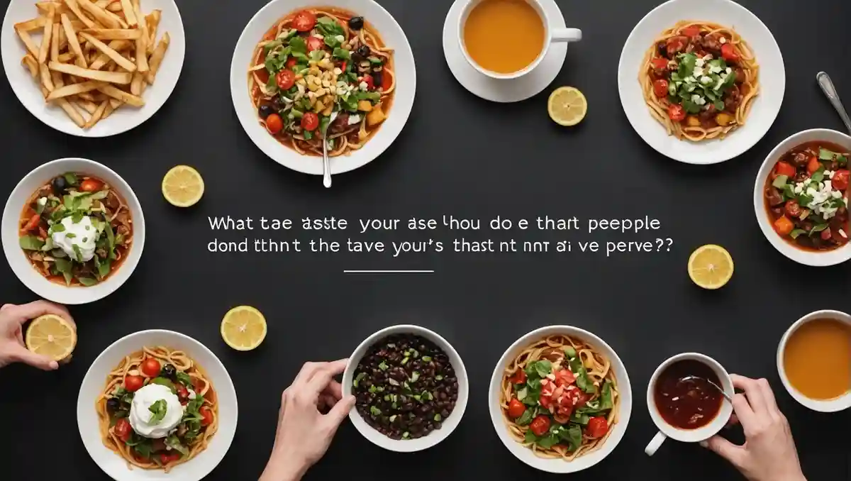 人にはない味覚はどれでしょう？