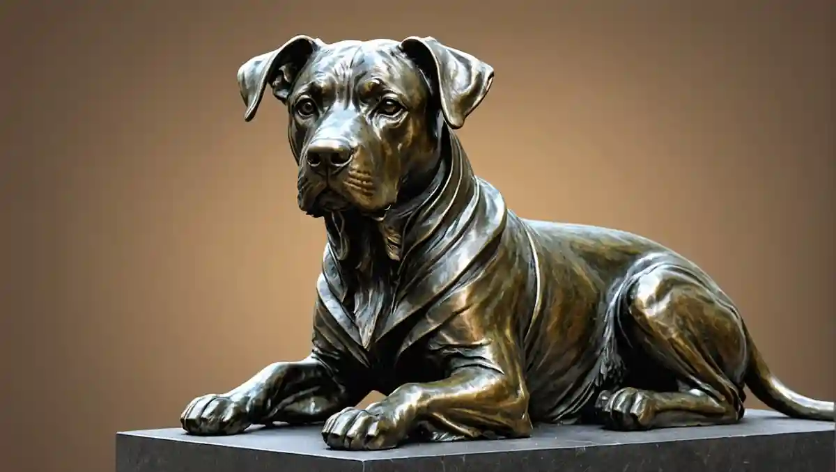 銅像で作られている犬は何犬でしょうか？