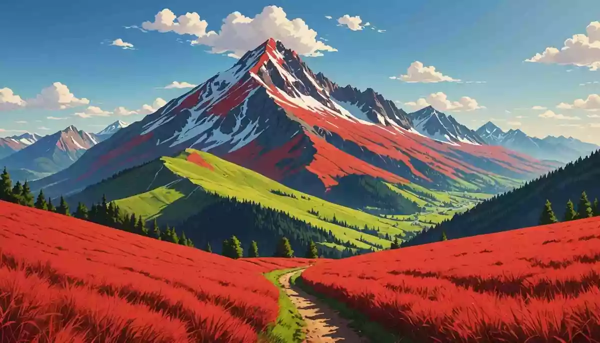 三月や 茜さしたる 萱の山