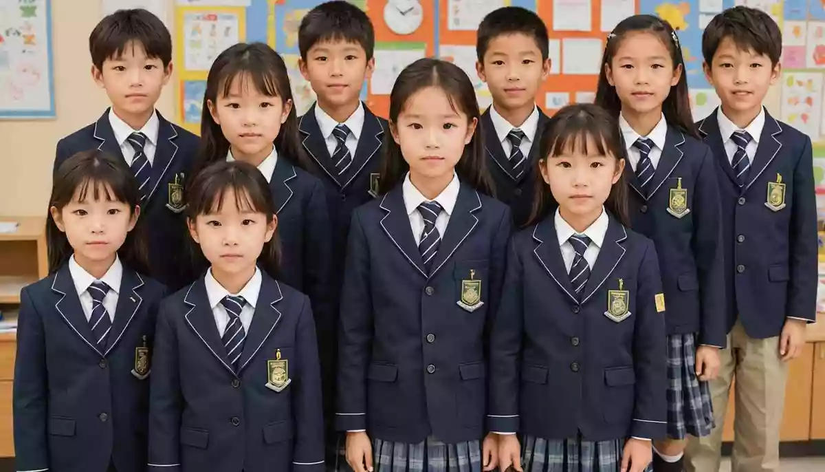 制服を着ている小学生は約2割程度
