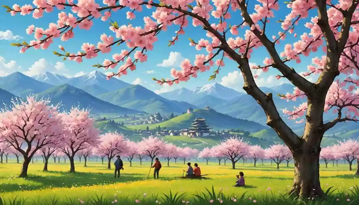 野に出れば 人みなやさし 桃の花